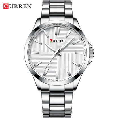 Montre pour homme CURREN – Modèle de luxe, étanche, style militaire, en acier inoxydable – Montre-bracelet sportive (réf. 8322)