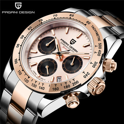 2026 New PAGANI DESIGN Mens Quartz Watches Top Brand Luxury Business Watch For Men Stainless Steel Waterproof Chronograph Clock