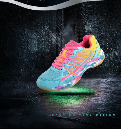 2022 New Women Sneakers Men Badminton Shoes Light Black Breathable Female Outdoor Sports Training Women Athletics Sports Green