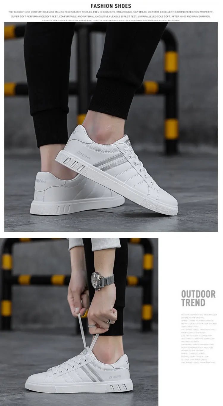 Męskie trampki codzienne, buty do skateboardingu, płaskie buty z PU, buty dla studentów, trampki outdoorowe, buty uliczne, sznurowane buty do chodzenia, rozmiar plus size 48