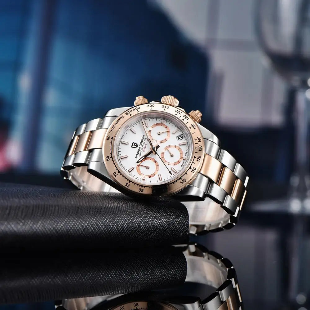 2026 New PAGANI DESIGN Mens Quartz Watches Top Brand Luxury Business Watch For Men Stainless Steel Waterproof Chronograph Clock