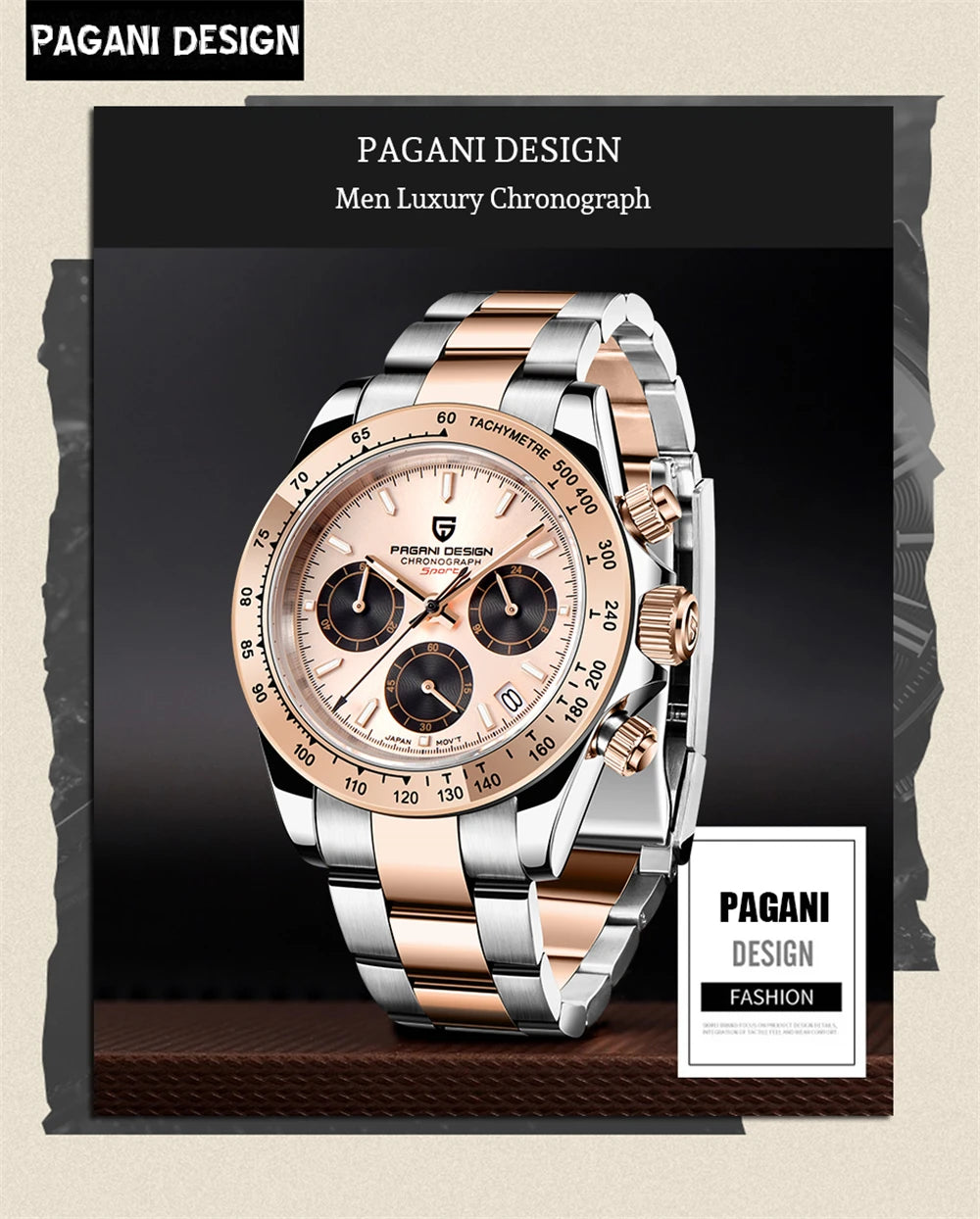 2026 New PAGANI DESIGN Mens Quartz Watches Top Brand Luxury Business Watch For Men Stainless Steel Waterproof Chronograph Clock
