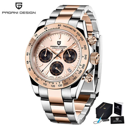 2026 New PAGANI DESIGN Mens Quartz Watches Top Brand Luxury Business Watch For Men Stainless Steel Waterproof Chronograph Clock