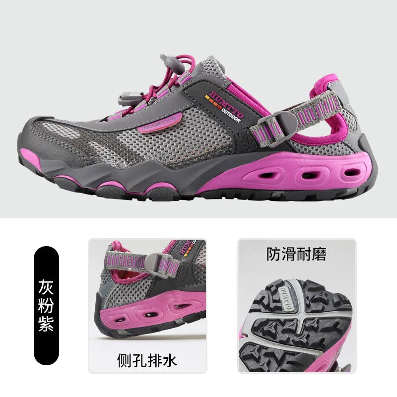 HUMTTO Herren-Wasserschuhe für Outdoor-Trekking, Waten und Aqua-Aktivitäten – atmungsaktive Mesh-Sneaker, schnelltrocknend, knöchelhoch, rutschfest, für Damen und Herren