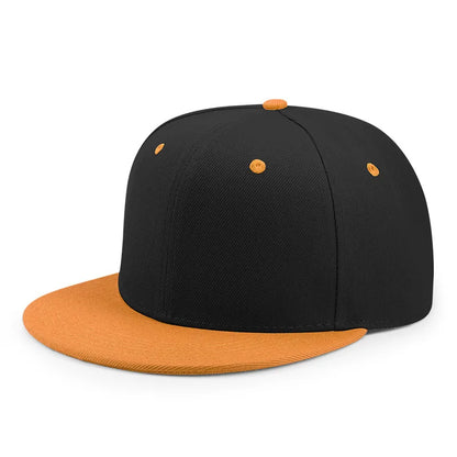 Partihandel 40 färger Justerbara platta snapback-kepsar med skärm Dam Mode Polyester Enfärgad basebollkeps Herr Hiphop Blank sportkeps
