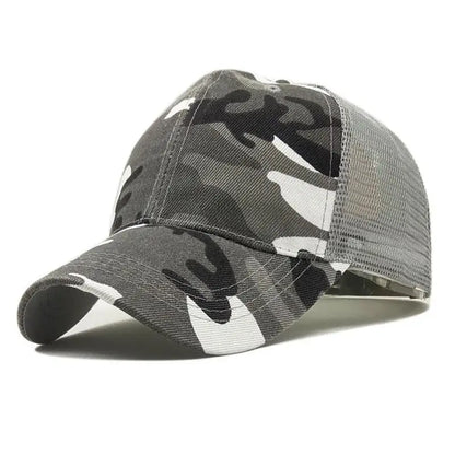 COKK Maskovací baseballová čepice pro muže, letní čepice typu snapback pro ženy, prodyšná sportovní síťovaná čepice, sluneční čepice, sluneční clona, golfová čepice, nastavitelná, pro dospělé