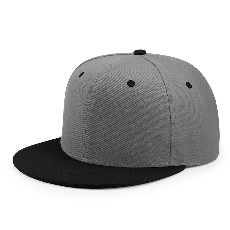 Partihandel 40 färger Justerbara platta snapback-kepsar med skärm Dam Mode Polyester Enfärgad basebollkeps Herr Hiphop Blank sportkeps