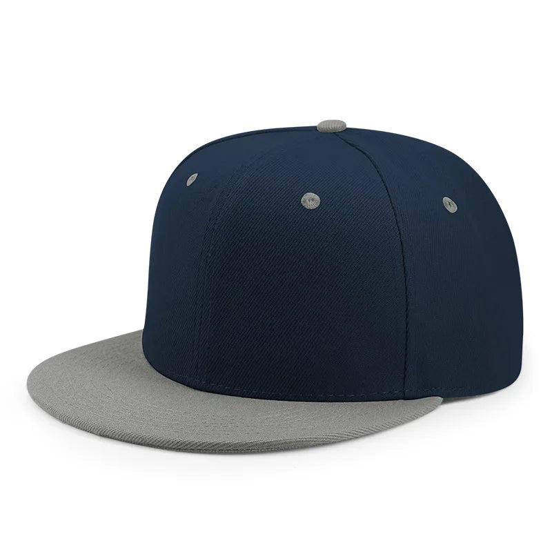 Partihandel 40 färger Justerbara platta snapback-kepsar med skärm Dam Mode Polyester Enfärgad basebollkeps Herr Hiphop Blank sportkeps