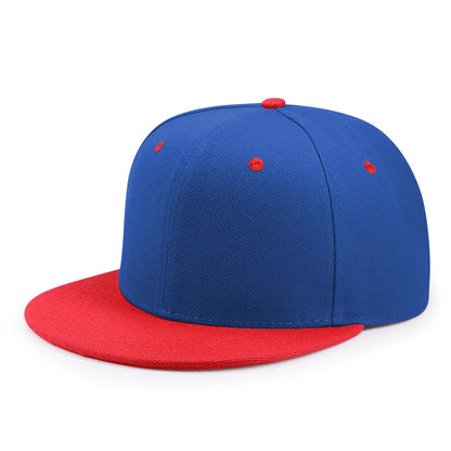 Partihandel 40 färger Justerbara platta snapback-kepsar med skärm Dam Mode Polyester Enfärgad basebollkeps Herr Hiphop Blank sportkeps