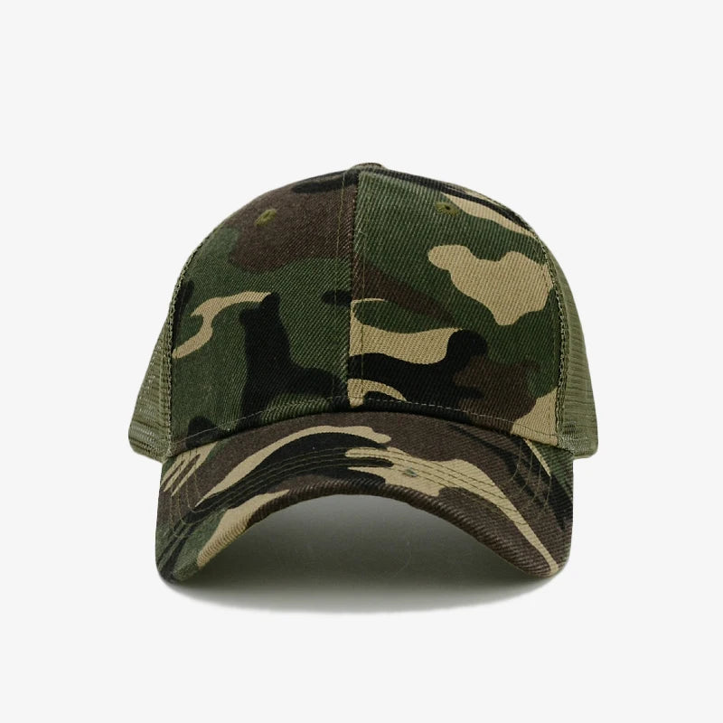 COKK Maskovací baseballová čepice pro muže, letní čepice typu snapback pro ženy, prodyšná sportovní síťovaná čepice, sluneční čepice, sluneční clona, golfová čepice, nastavitelná, pro dospělé