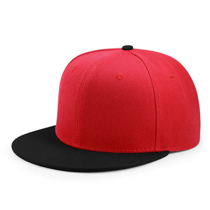 Partihandel 40 färger Justerbara platta snapback-kepsar med skärm Dam Mode Polyester Enfärgad basebollkeps Herr Hiphop Blank sportkeps