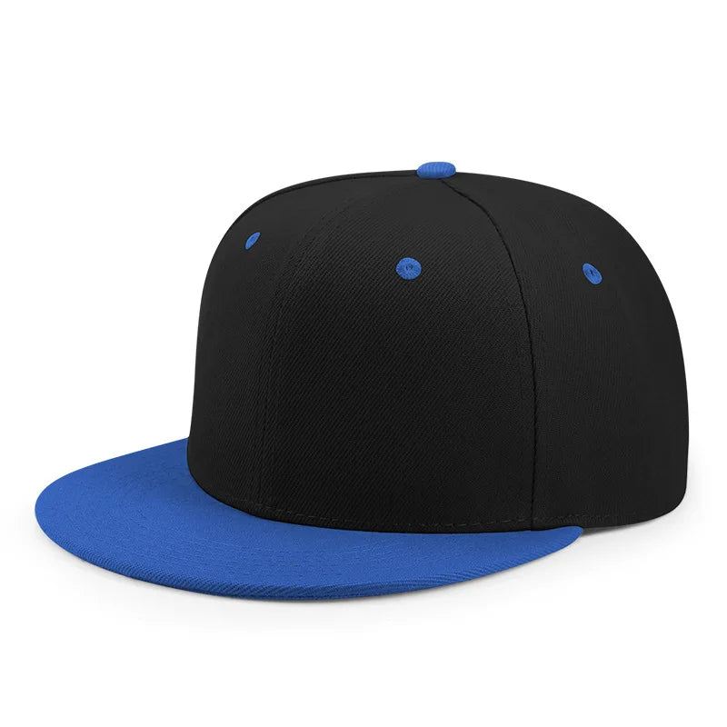 Partihandel 40 färger Justerbara platta snapback-kepsar med skärm Dam Mode Polyester Enfärgad basebollkeps Herr Hiphop Blank sportkeps