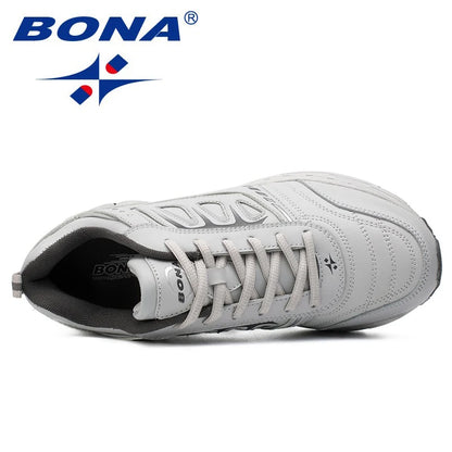 BONA New Style Men Running Shoes Outdoor Jogging Trekking Sneakers Lace-Up Athletic Shoes Comfortable Light Soft