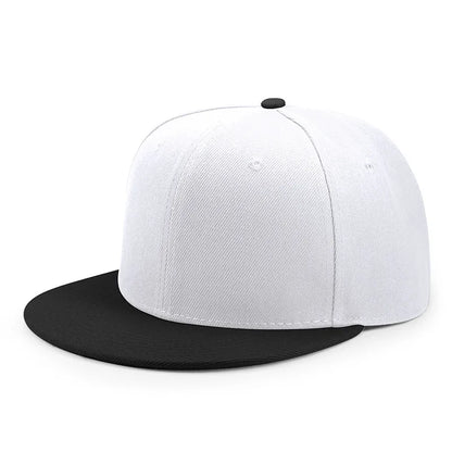 Partihandel 40 färger Justerbara platta snapback-kepsar med skärm Dam Mode Polyester Enfärgad basebollkeps Herr Hiphop Blank sportkeps