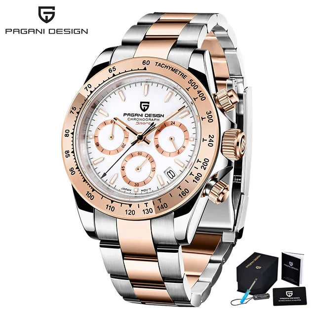 2026 New PAGANI DESIGN Mens Quartz Watches Top Brand Luxury Business Watch For Men Stainless Steel Waterproof Chronograph Clock