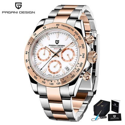 2026 New PAGANI DESIGN Mens Quartz Watches Top Brand Luxury Business Watch For Men Stainless Steel Waterproof Chronograph Clock