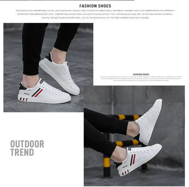 Męskie trampki codzienne, buty do skateboardingu, płaskie buty z PU, buty dla studentów, trampki outdoorowe, buty uliczne, sznurowane buty do chodzenia, rozmiar plus size 48