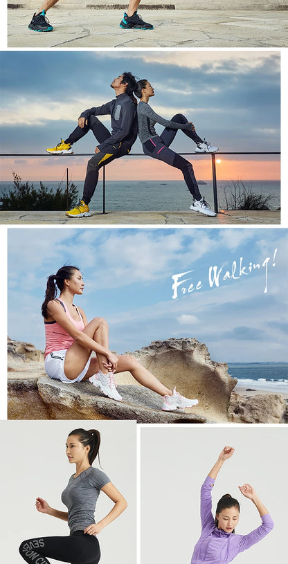 Chaussures de course RAX pour hommes et femmes – Chaussures de sport d'extérieur – Baskets légères et respirantes – Tige en maille aérée – Semelle extérieure antidérapante en caoutchouc naturel