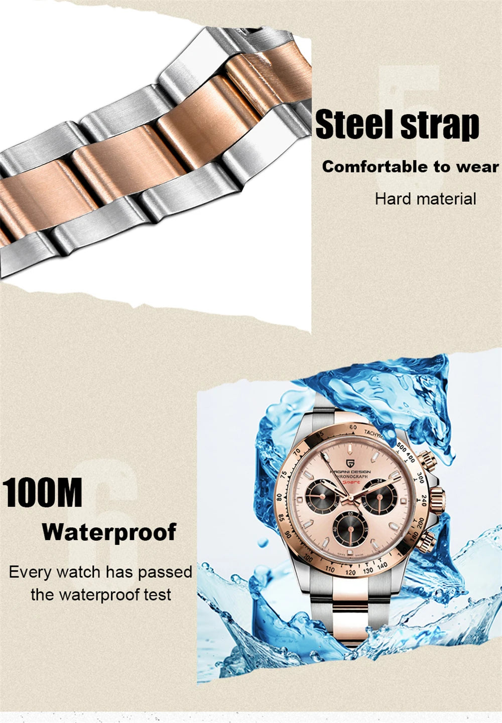 2026 New PAGANI DESIGN Mens Quartz Watches Top Brand Luxury Business Watch For Men Stainless Steel Waterproof Chronograph Clock