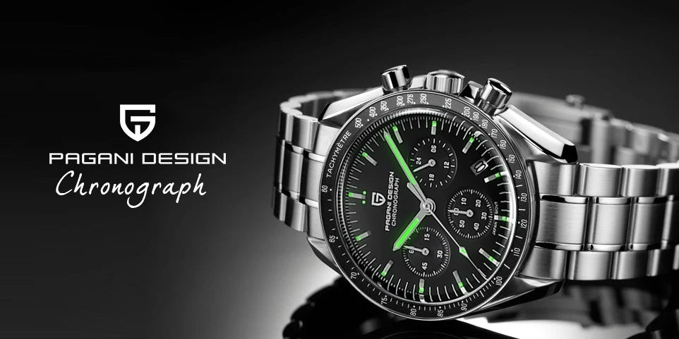 PAGANI DESIGN 2026 New CK2988 Moon Watches Retro Top Luxury Quartz Watch For Men Sapphire glass Speed Chronograph Wristwatch Men