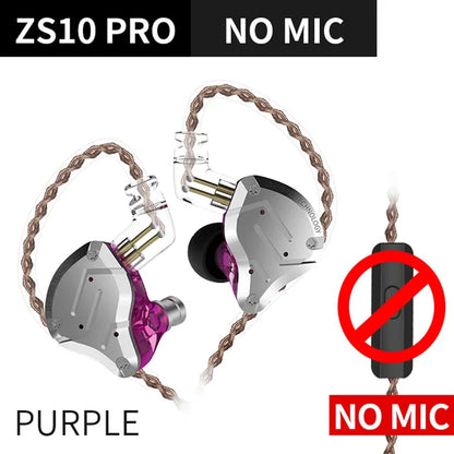 KZ ZS10 PRO écouteur intra-auriculaire 4BA + 1DD hybride HIFI métal casque Sport suppression de bruit casque KZ ZSX ZAX ASX ZST ZSN PRO ES4 AS16