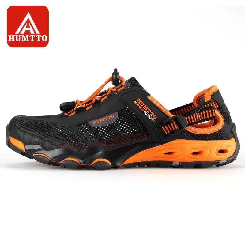 HUMTTO Herren-Wasserschuhe für Outdoor-Trekking, Waten und Aqua-Aktivitäten – atmungsaktive Mesh-Sneaker, schnelltrocknend, knöchelhoch, rutschfest, für Damen und Herren