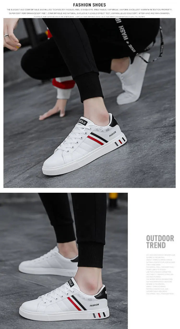 Męskie trampki codzienne, buty do skateboardingu, płaskie buty z PU, buty dla studentów, trampki outdoorowe, buty uliczne, sznurowane buty do chodzenia, rozmiar plus size 48