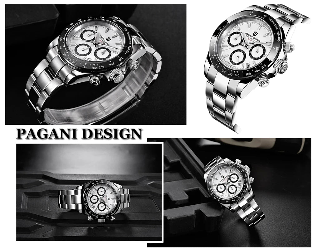 2026 New PAGANI DESIGN Mens Quartz Watches Top Brand Luxury Business Watch For Men Stainless Steel Waterproof Chronograph Clock