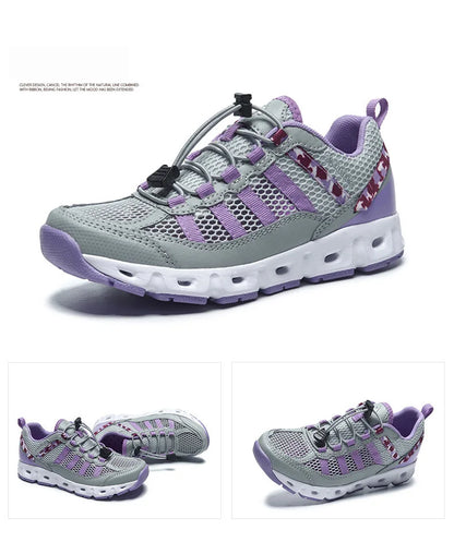 TaoBo 2024 Big Size 46 Men Upstream Quick Drying Sports Footwear Woman Aqua Shoes Quick Lace-Up Climbing Trekking Sneakers