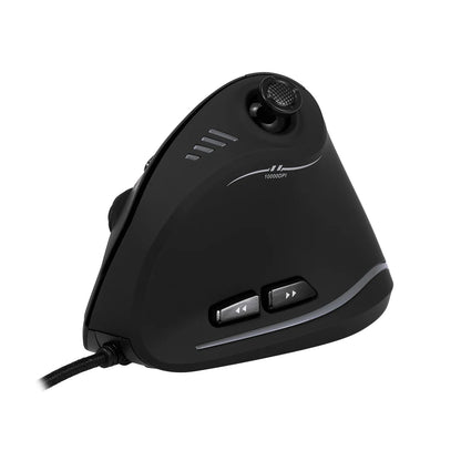 Zelotes C-18 Wired Gaming Mouse 11 Programmable Buttons 10000DPI Laser Engine RGB Light Belt 128KB Vertical Mouse for Laptop PC