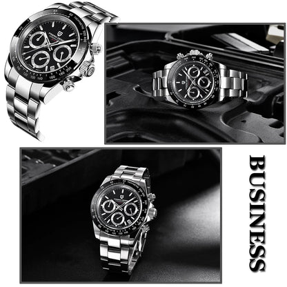 2026 New PAGANI DESIGN Mens Quartz Watches Top Brand Luxury Business Watch For Men Stainless Steel Waterproof Chronograph Clock