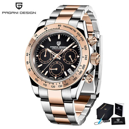 2026 New PAGANI DESIGN Mens Quartz Watches Top Brand Luxury Business Watch For Men Stainless Steel Waterproof Chronograph Clock