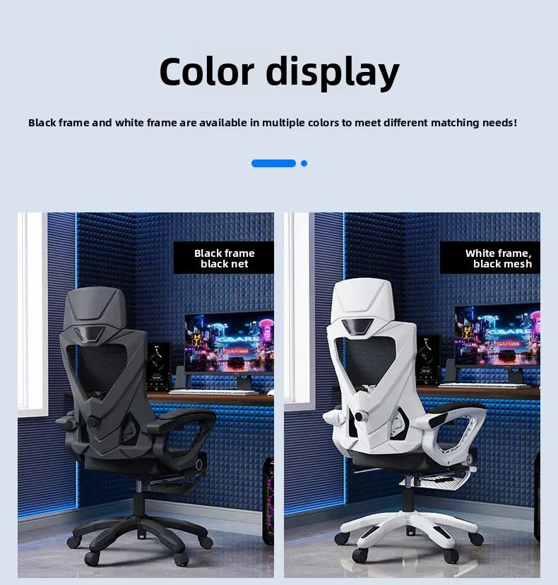 Luxury Ergonomic Office Chair Recliner Gaming Chair with Armrests, High Back Swivel Office Chair, Comfortable Home Office Furniture with Adjustable Height