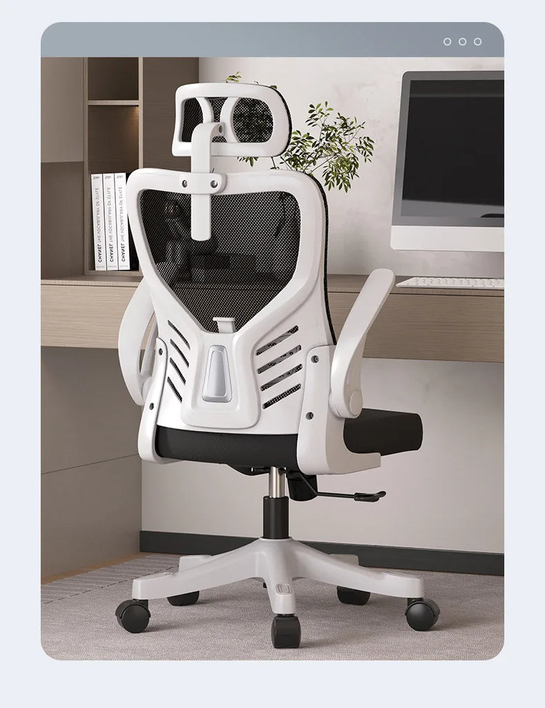 Computer-Bürostuhl – ergonomisch, für Büro, langes Sitzen, Lernen, Mahjong, Konferenz und Wohnheim
