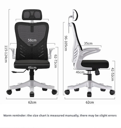 Computer-Bürostuhl – ergonomisch, für Büro, langes Sitzen, Lernen, Mahjong, Konferenz und Wohnheim