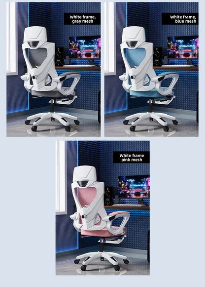 Luxury Ergonomic Office Chair Recliner Gaming Chair with Armrests, High Back Swivel Office Chair, Comfortable Home Office Furniture with Adjustable Height