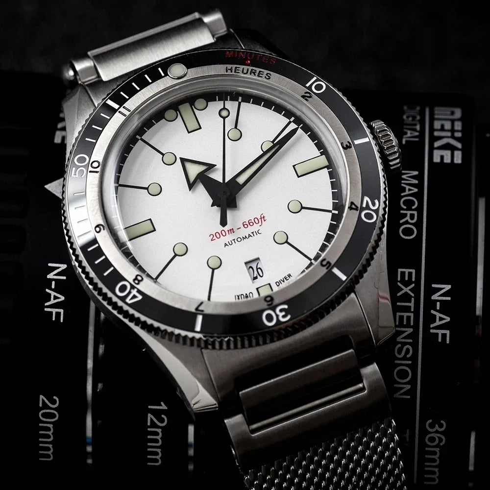 IX&DAO IPOSE Watch 5303 ETA-2824 Movement Automatic Mechanical GMT Sport Retro Diving Casual Dress 200m Waterproof Men Watches