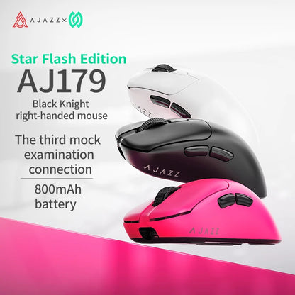 Mouse wireless AJAZZ AJ179 NL Star Flash Version, 3 modalità, bassa latenza, lunga autonomia, leggero e personalizzato, per ufficio e gaming