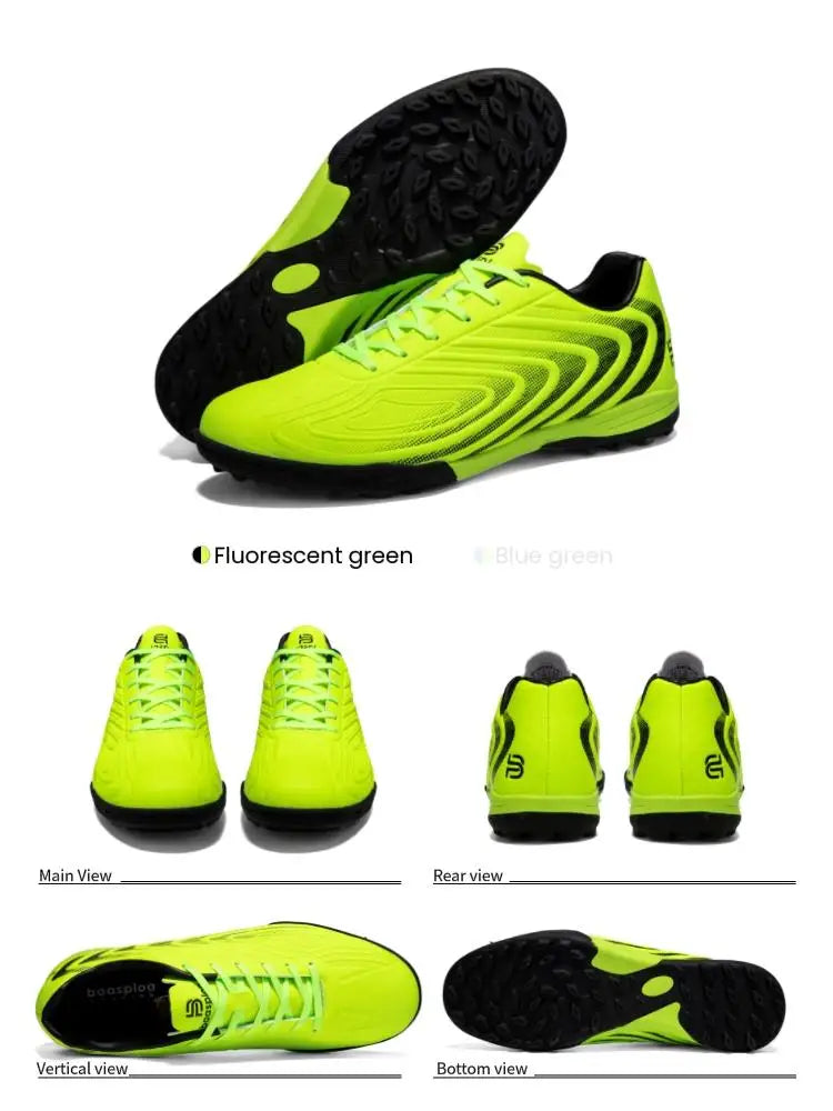 Baasploa Pantofi de fotbal pentru bărbați, marca Comfort, ușori, pentru antrenament pe gazon, pantofi profesioniști de fotbal pentru bărbați, adidași moi, antiderapanti
