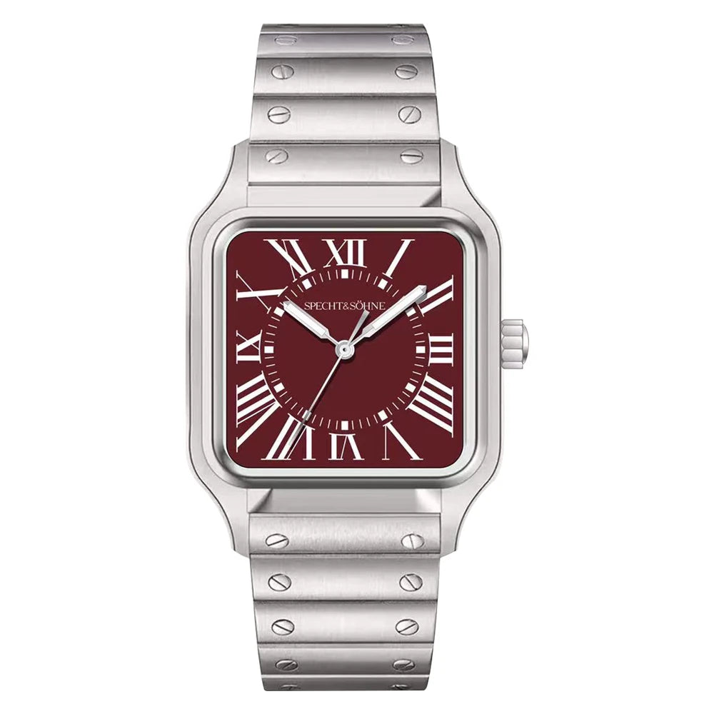 2025 New 34MM Specht & Söhne Quartz Watches Japan VH31 Movt Sapphire Blue Color Ultrathin Stainless Steel Relogio Masculino