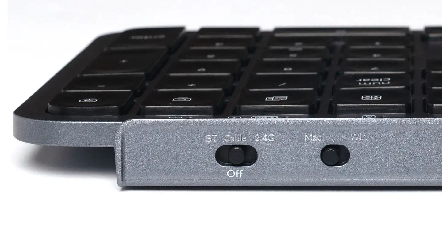 Teclado sem fios ultrafino Keychron B6 Pro com layout ISO, tamanho completo, portátil e leve, ligações 2.4GHz e Bluetooth