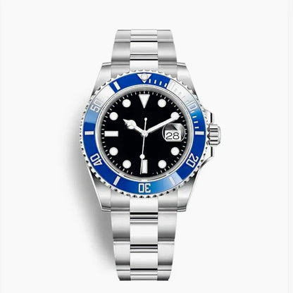 New High Quality Luxury Premium Men's Watch with and Mechanical Winding Strap 904L Stainless Steel Black Blue Waterproof