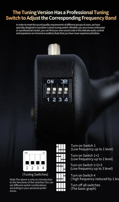 KZ ZS12 PRO X hybrid dynamisk og balanced armature-teknologi IEM-øretelefon, opgraderet HiFi-bas in-ear-hovedtelefon med tuningkabel-headset