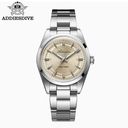 ADDIESDIVE – Luxury analogue men’s watch, VH31 quartz movement, domed crystal, water-resistant to 10 bar, BGW9 luminescent coating, steel case – Customisable model AD2515