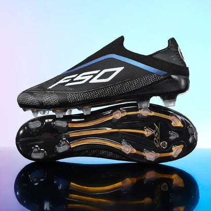 Nouvelles chaussures de football pour hommes, crampons antidérapants pour terrain en herbe, chaussures de football d'extérieur très vendues, baskets de futsal, haute qualité, légères et à tige haute.