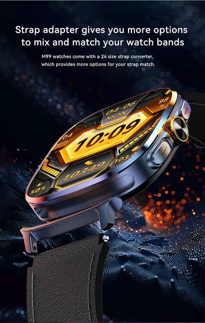 M99 Smartwatch 5G With 2.4inch Amoled Screen 900W Rotating Camera WIFI GPS Position Compass NFC Bluetooth Smart Watch Men Women