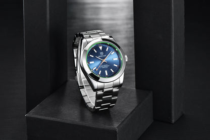 BENYAR – Nuovo orologio da uomo, marchio di lusso, orologio meccanico a carica automatica, impermeabile fino a 50 m, modello sportivo con lancette luminescenti