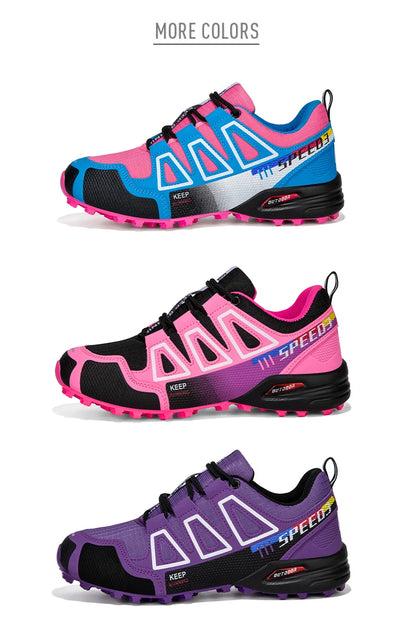Women's Waterproof Hiking Shoes Outdoor Sports Shoes Women's Walking Travel Sports Shoes Bicycle Sports Shoes Running Sports Sho