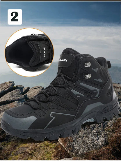Chaussures de randonnée unisexes imperméables pour hommes et femmes, chaussures d'escalade respirantes et confortables pour l'extérieur, 2024