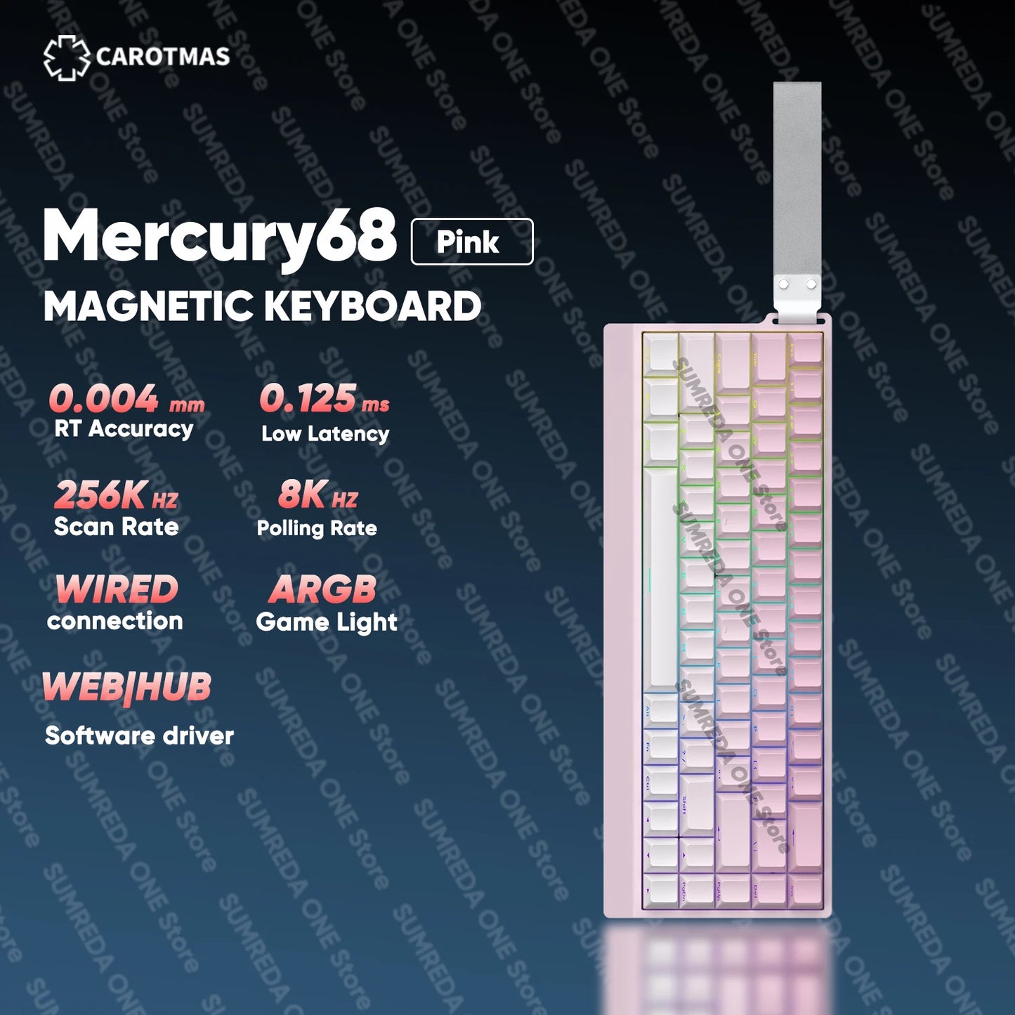 IROK Carotmas Mercury68 Max mars68 pro Mercury 68 teclado mecánico magnético gaming Rapid Trigge 0.001 8K con cable para gamers